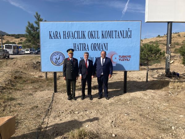 Kaymakamımız Sayın Tahsin AKSU, Cumhuriyetimizin 100. Yılı anısına, “100. Yıl Hatıra Ormanında” fidan dikimi yaptı.